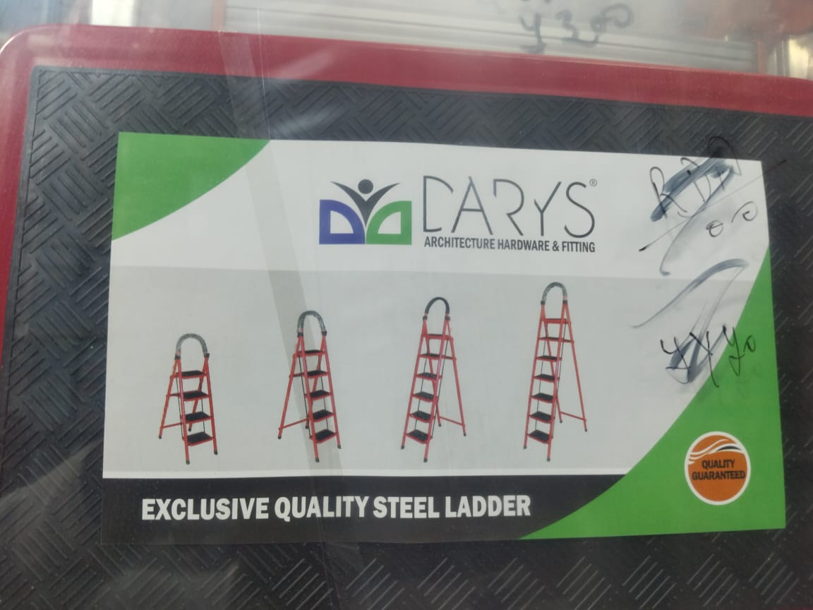 KII 7 STEP ORANGE- HEAVY DUTY STAINLESS STEEL LADDER FOR HOUSEHOLD PURPOSE
