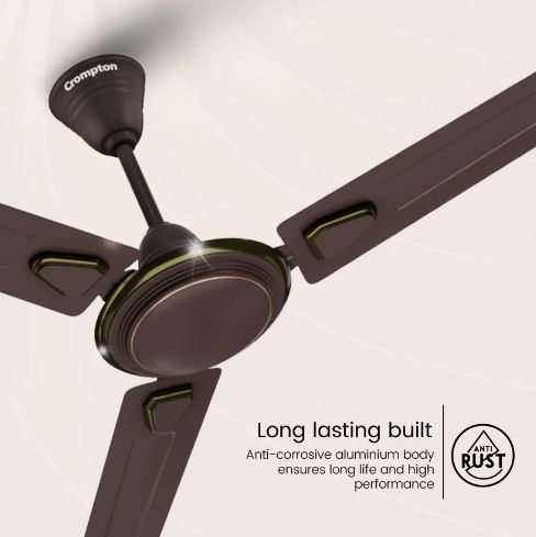 Crompton Surebreeze Super Briz Deco 1200 MM 3 Blade Star Rated Ceiling Fan