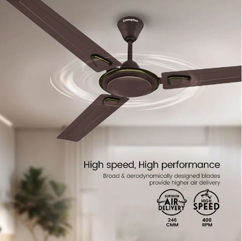 Crompton Surebreeze Super Briz Deco 1200 MM 3 Blade Star Rated Ceiling Fan