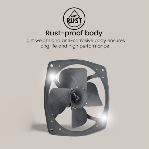 Crompton Heavy Duty (Grey) 450 MM 4 Blade Exhaust Fan