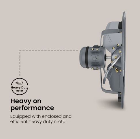 Crompton Heavy Duty (Grey) 450 MM 4 Blade Exhaust Fan