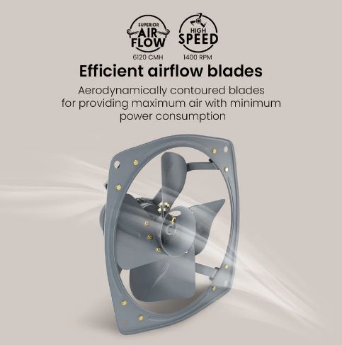 Crompton Heavy Duty (Grey) 450 MM 4 Blade Exhaust Fan