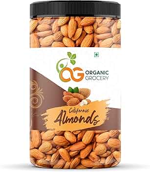 ORGANIC GROCERY California Almonds- Badam (1 Kg)
