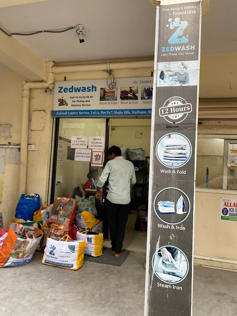 Zedwash Landrry Services 4.6 (218) Laundry — Ironing Services in Hyderabad, Telangana, India